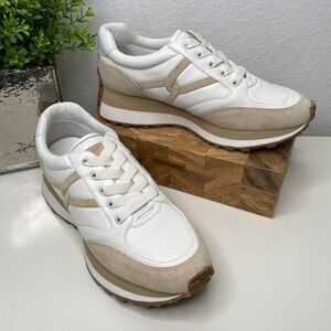 Veronica Beard Valentina Women's Palermo Leather Suede Platform Trainer Sneakers